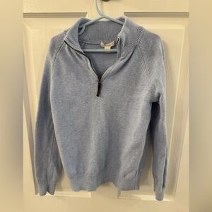 Crewcuts blue quarter zip sweater in size small 6-7